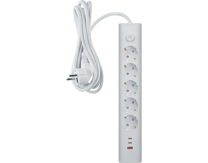 Удлинитель Navigator 95 690 NPE-USB06-05-150-ESC-3X1-PD20W