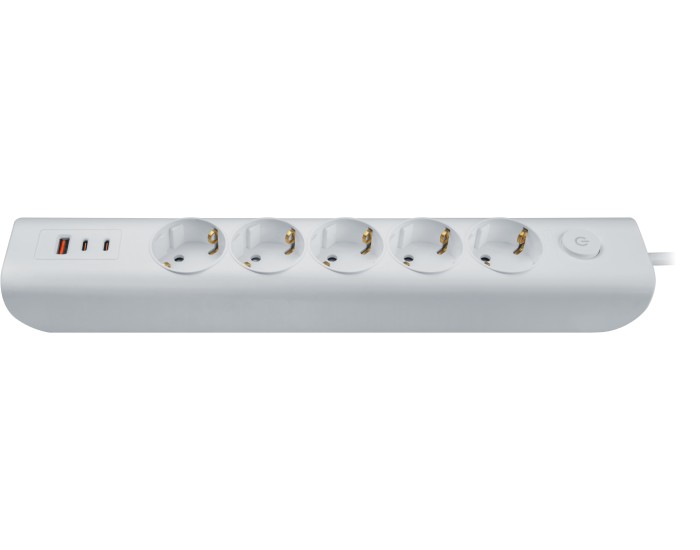 Удлинитель Navigator 95 692 NPE-USB06-05-500-ESC-3X1-PD20W
